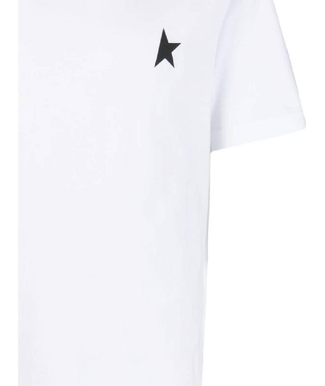 GOLDEN GOOSE DELUXE BRAND Белая хлопковая футболка, фото 2