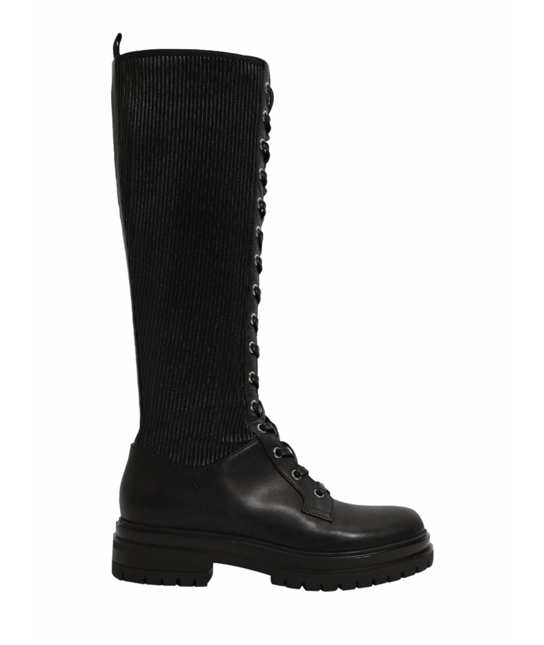 GIANVITO ROSSI Черные кожаные сапоги, фото 1