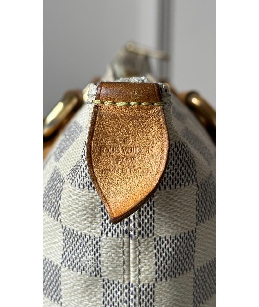 LOUIS VUITTON Белая кожаная сумка тоут, фото 5