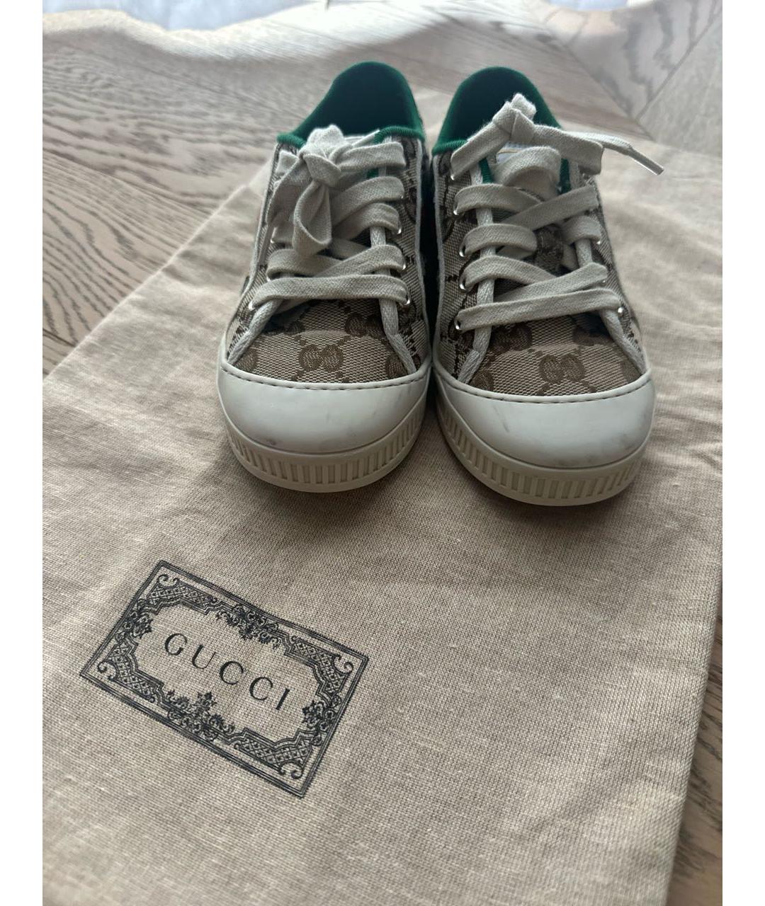 GUCCI Мульти текстильные кеды, фото 2