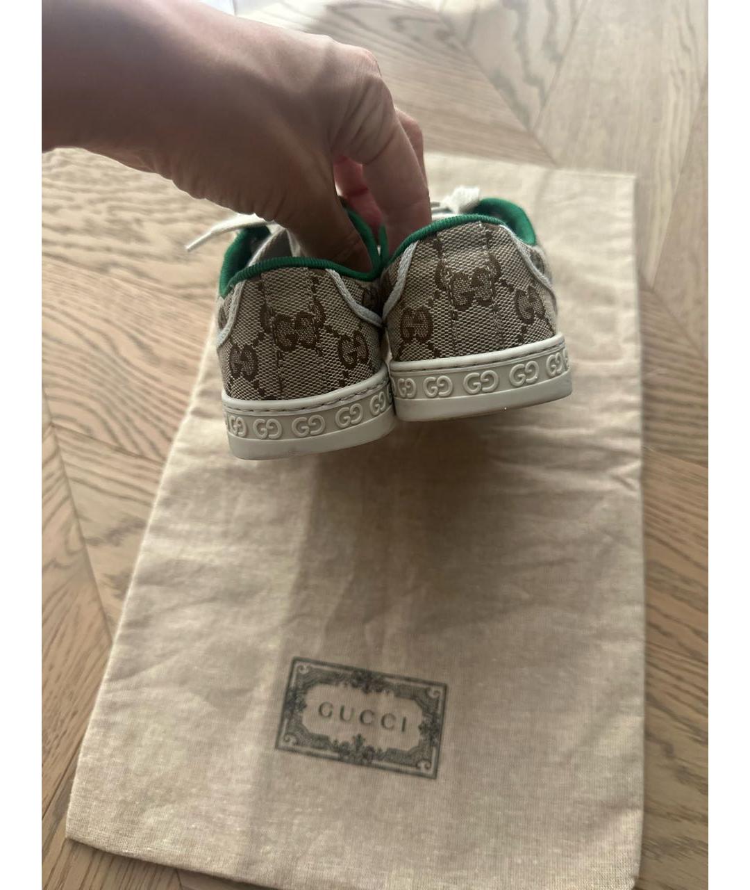 GUCCI Мульти текстильные кеды, фото 4