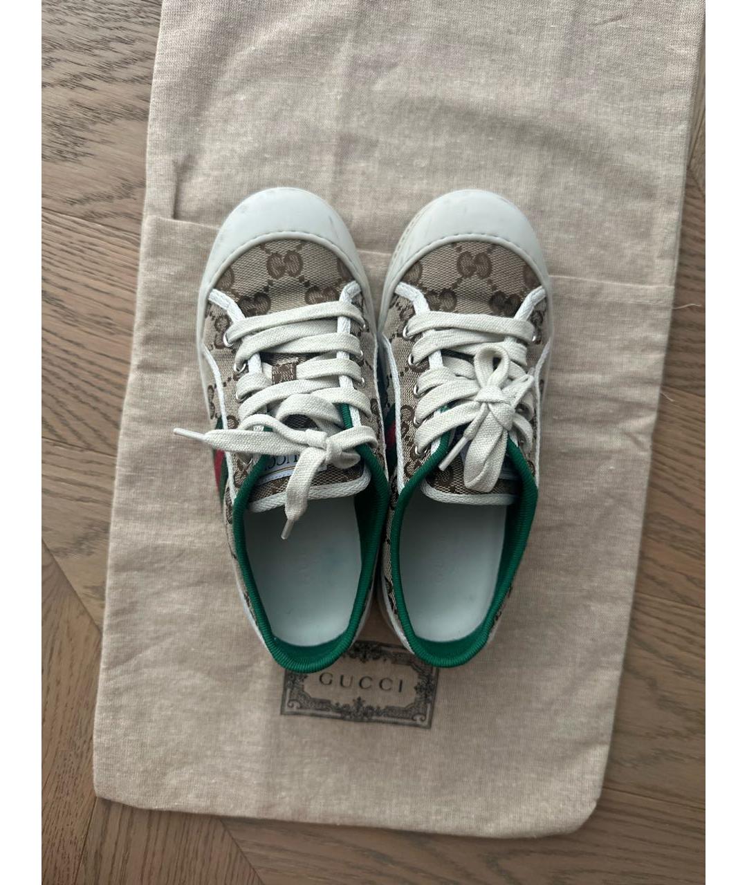 GUCCI Мульти текстильные кеды, фото 3