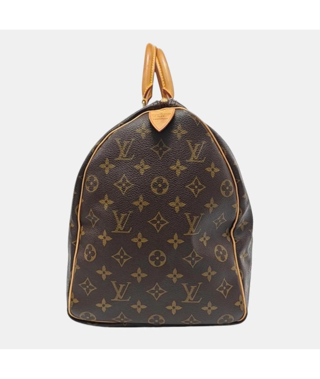 LOUIS VUITTON Коричневая кожаная дорожная/спортивная сумка, фото 3