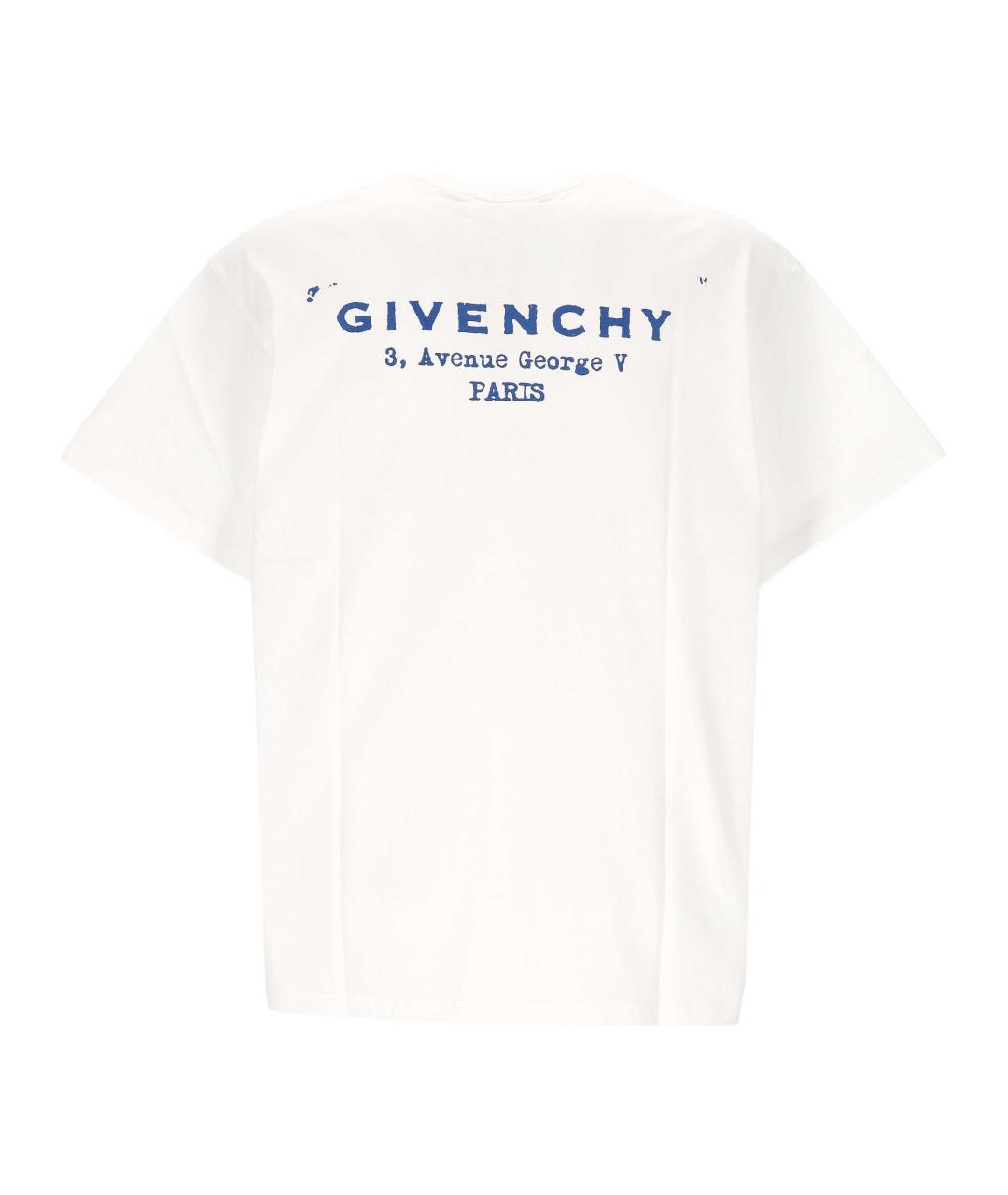 GIVENCHY Белая хлопковая футболка, фото 3