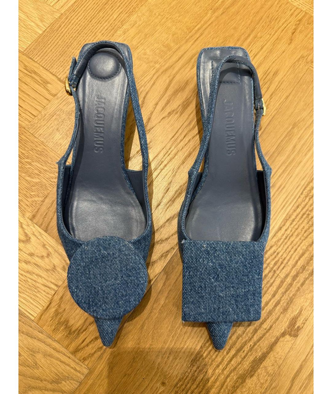 JACQUEMUS Синие текстильные туфли, фото 2