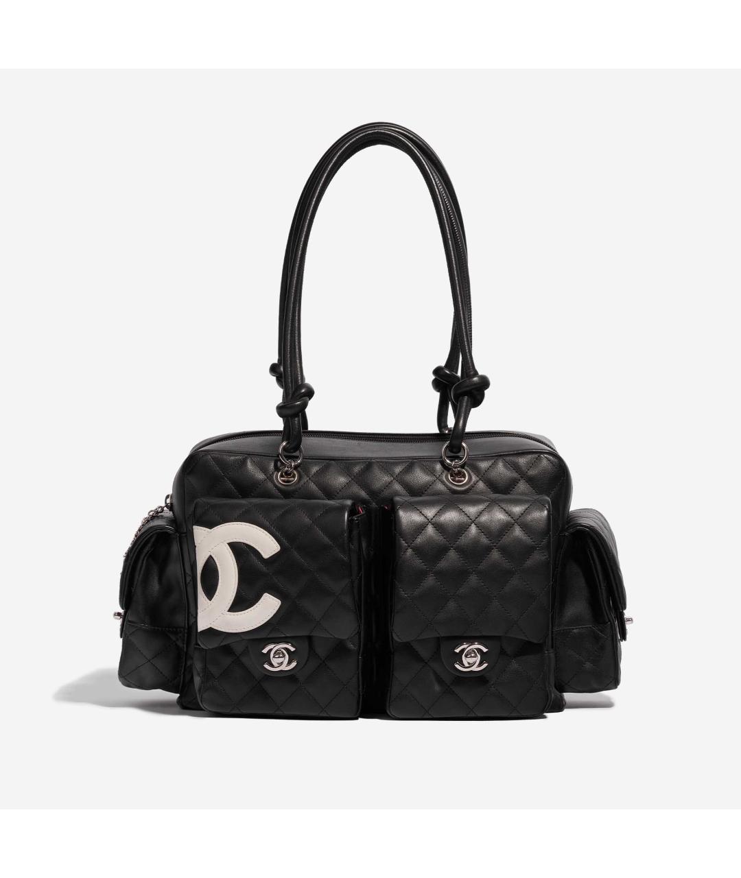CHANEL Черная кожаная сумка через плечо, фото 6