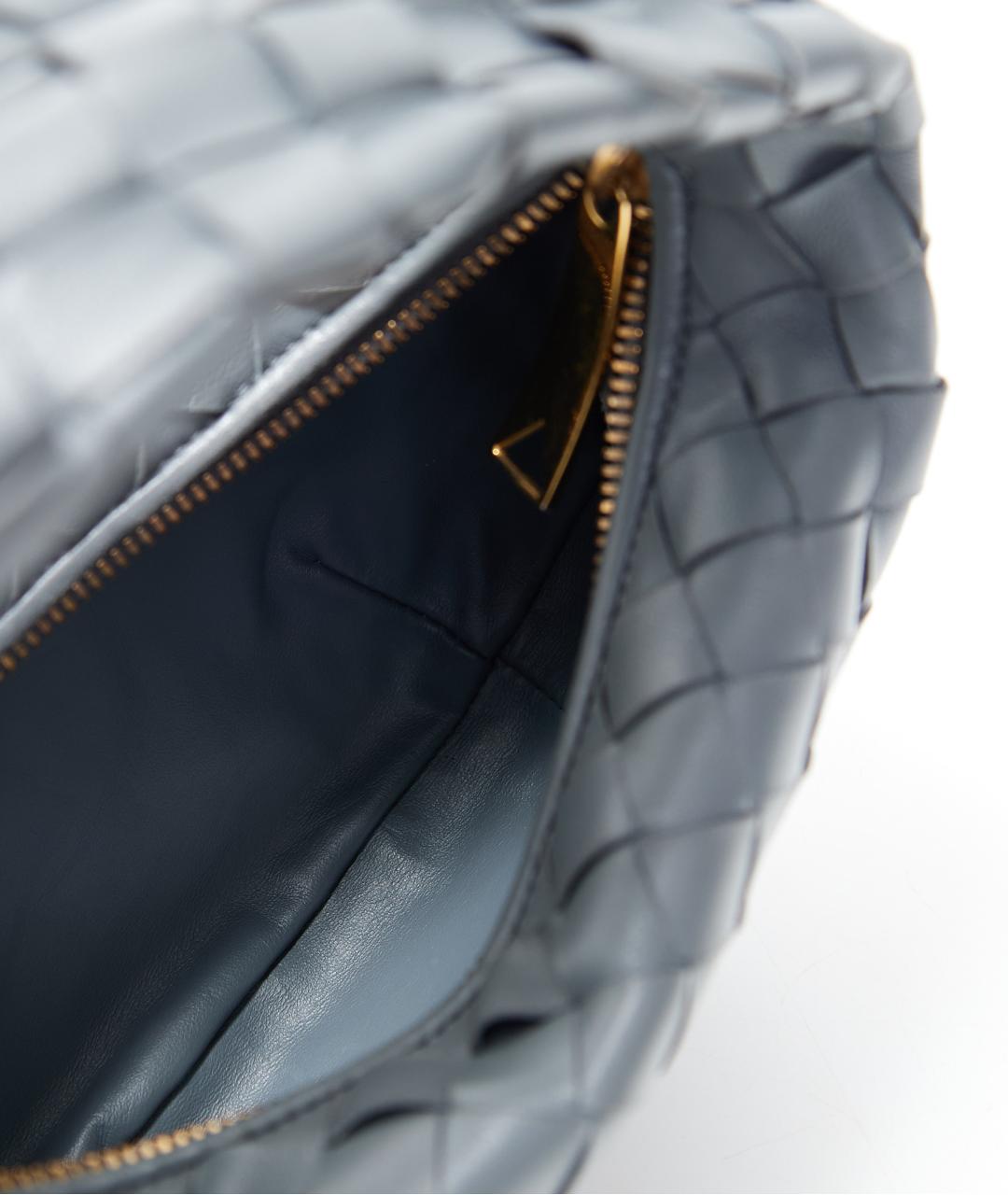 BOTTEGA VENETA Серая кожаная сумка с короткими ручками, фото 7