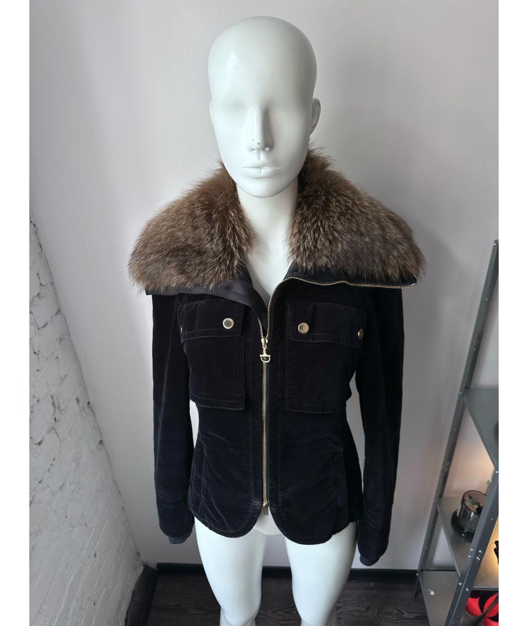 GUCCI Темно-синий велюровый костюм с брюками, фото 5