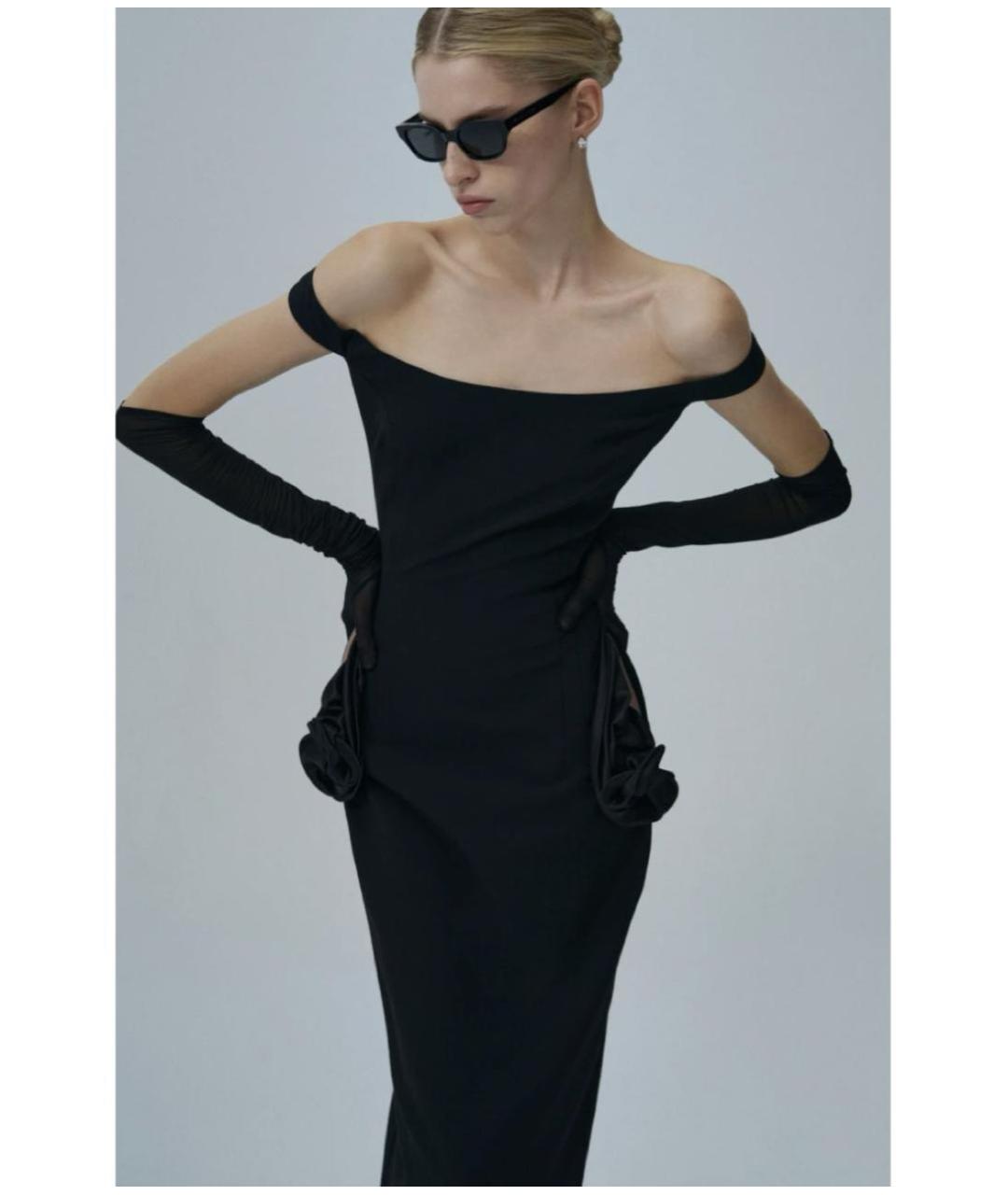 MAGDA BUTRYM Черное коктейльное платье, фото 3