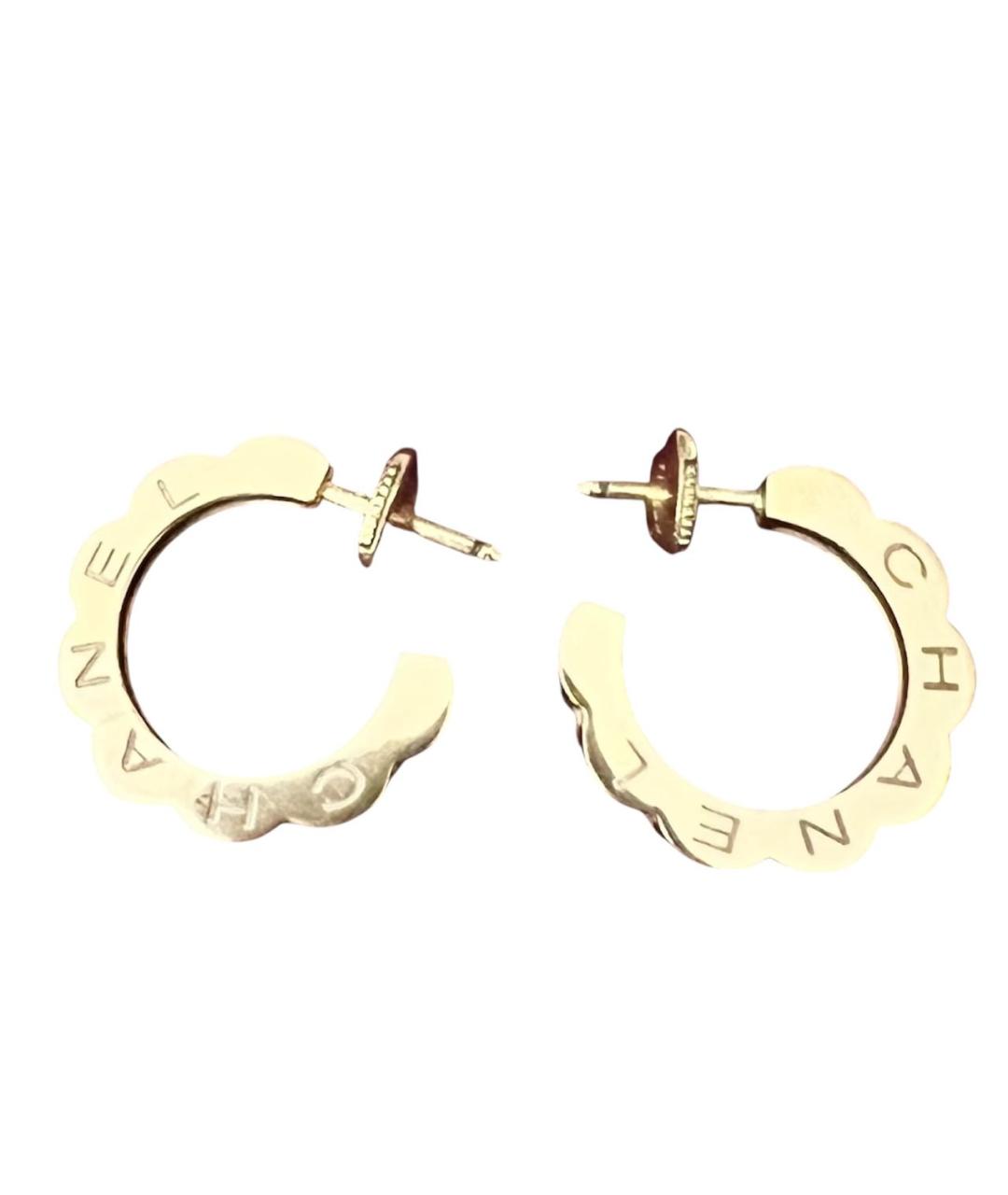 CHANEL Золотые серьги из желтого золота, фото 2