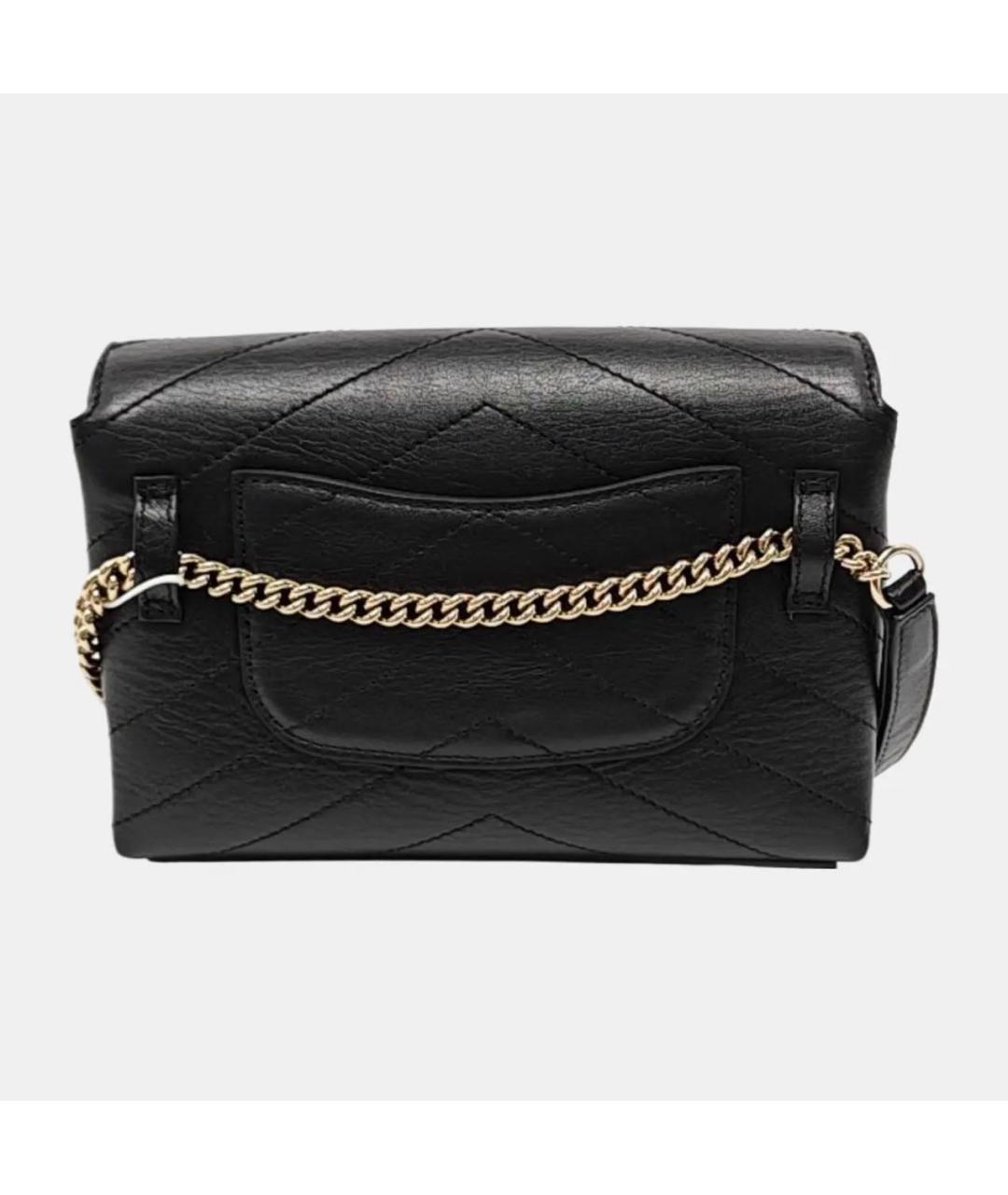 CHANEL Черная кожаная сумка через плечо, фото 4
