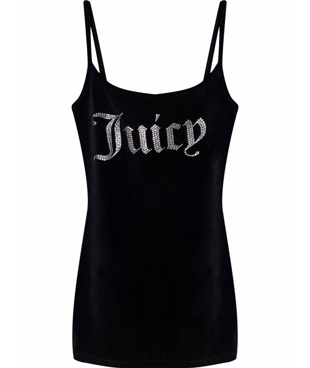 JUICY COUTURE Черное велюровое платье, фото 1