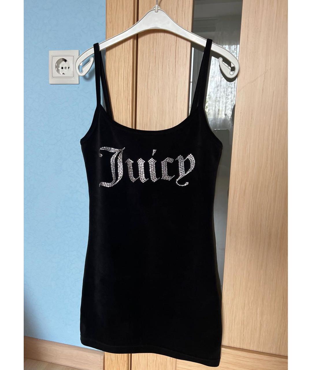 JUICY COUTURE Черное велюровое платье, фото 5
