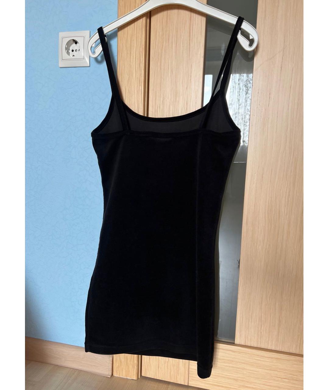 JUICY COUTURE Черное велюровое платье, фото 2