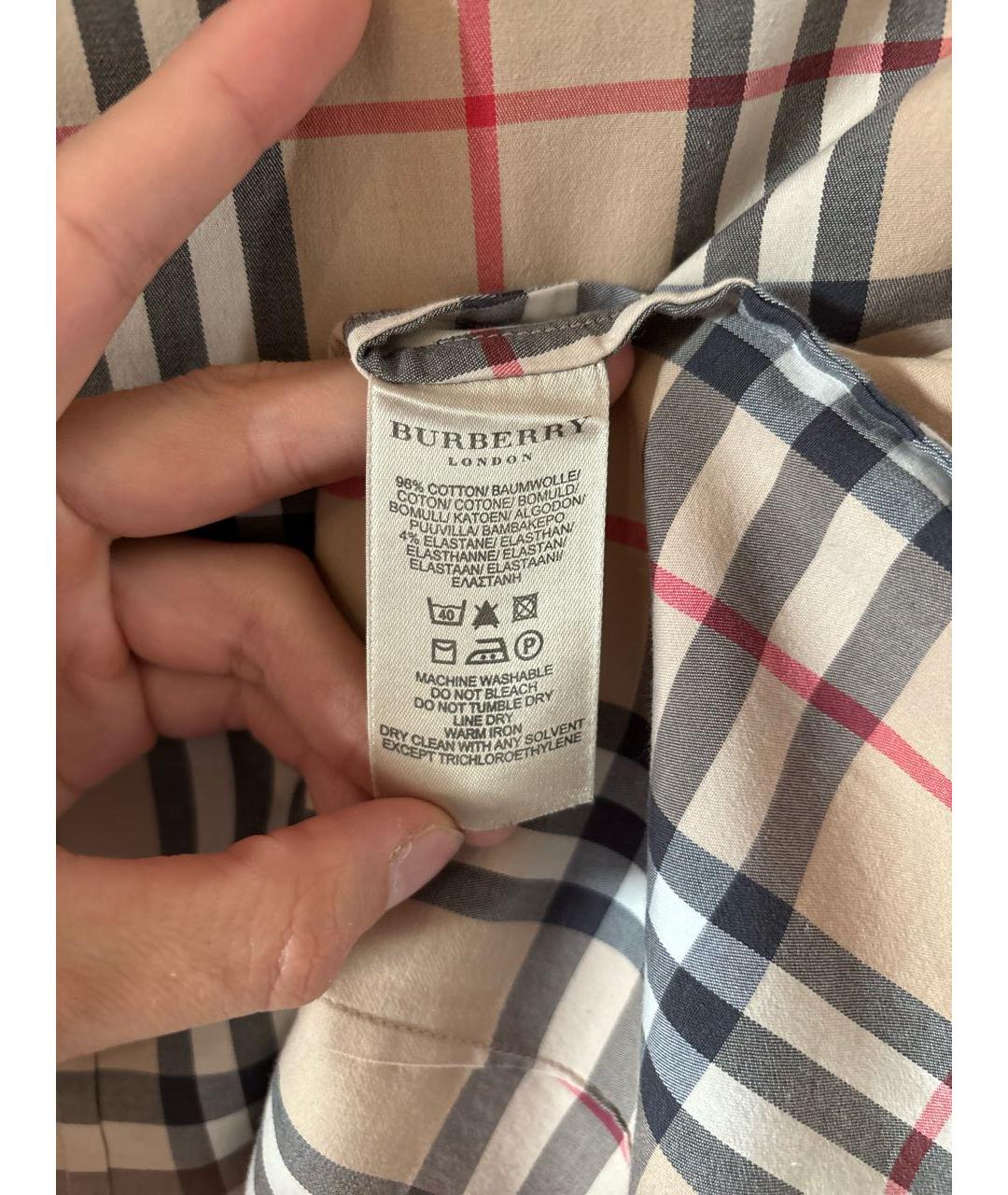 BURBERRY Хлопковая рубашка, фото 6