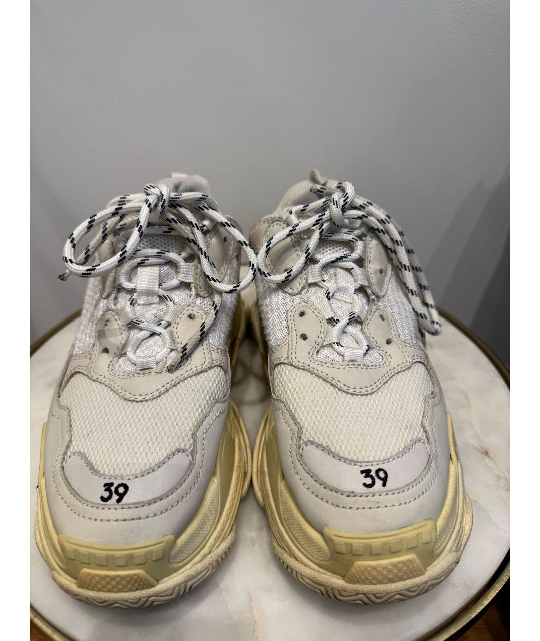 BALENCIAGA Бежевые текстильные кроссовки, фото 2