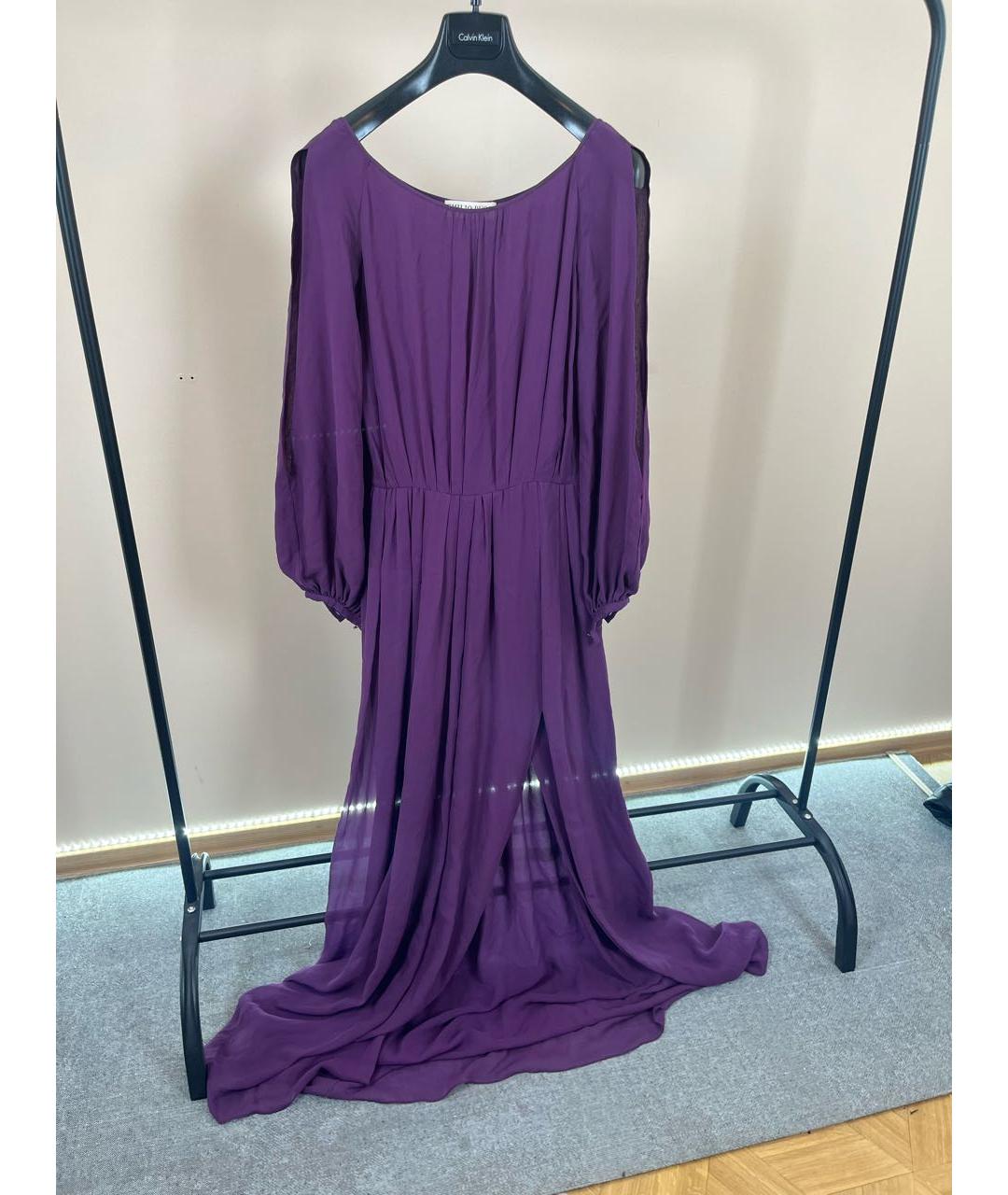 EMILIO PUCCI Фиолетовое шелковое вечернее платье, фото 9
