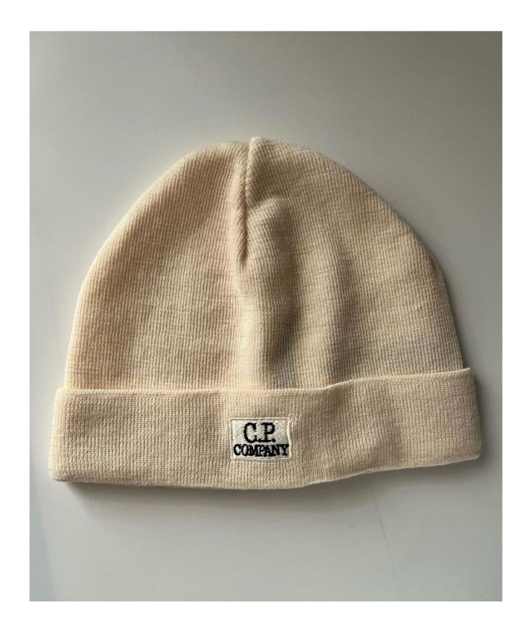 CP COMPANY Бежевая шерстяная шапка, фото 4
