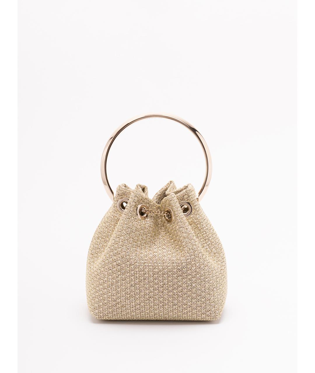 JIMMY CHOO Золотая сумка с короткими ручками, фото 2