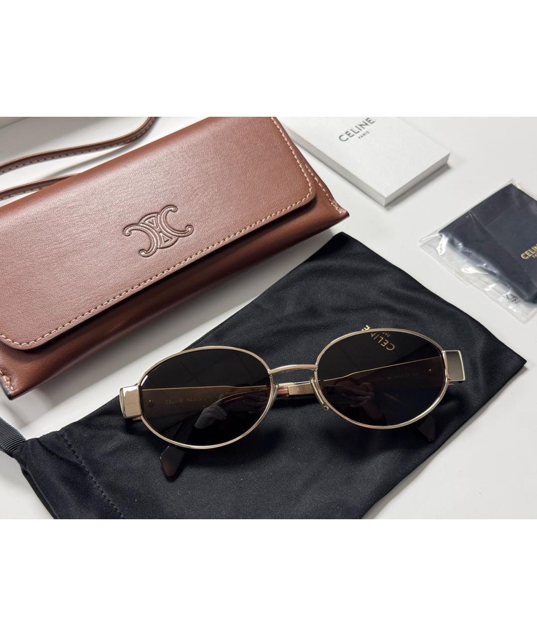 CELINE Металлические солнцезащитные очки, фото 4