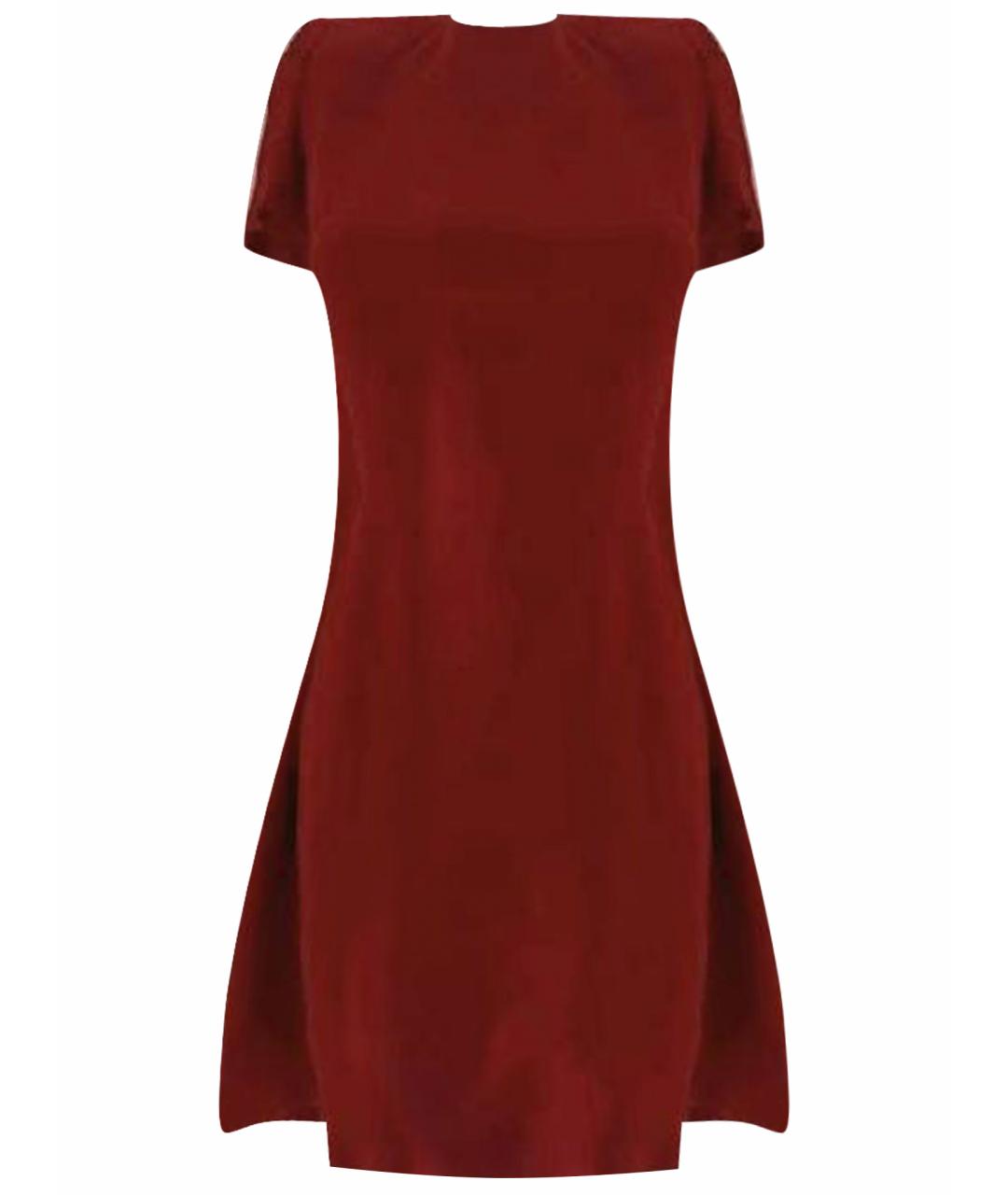 ALEXANDER MCQUEEN Красное полиэстеровое вечернее платье, фото 1