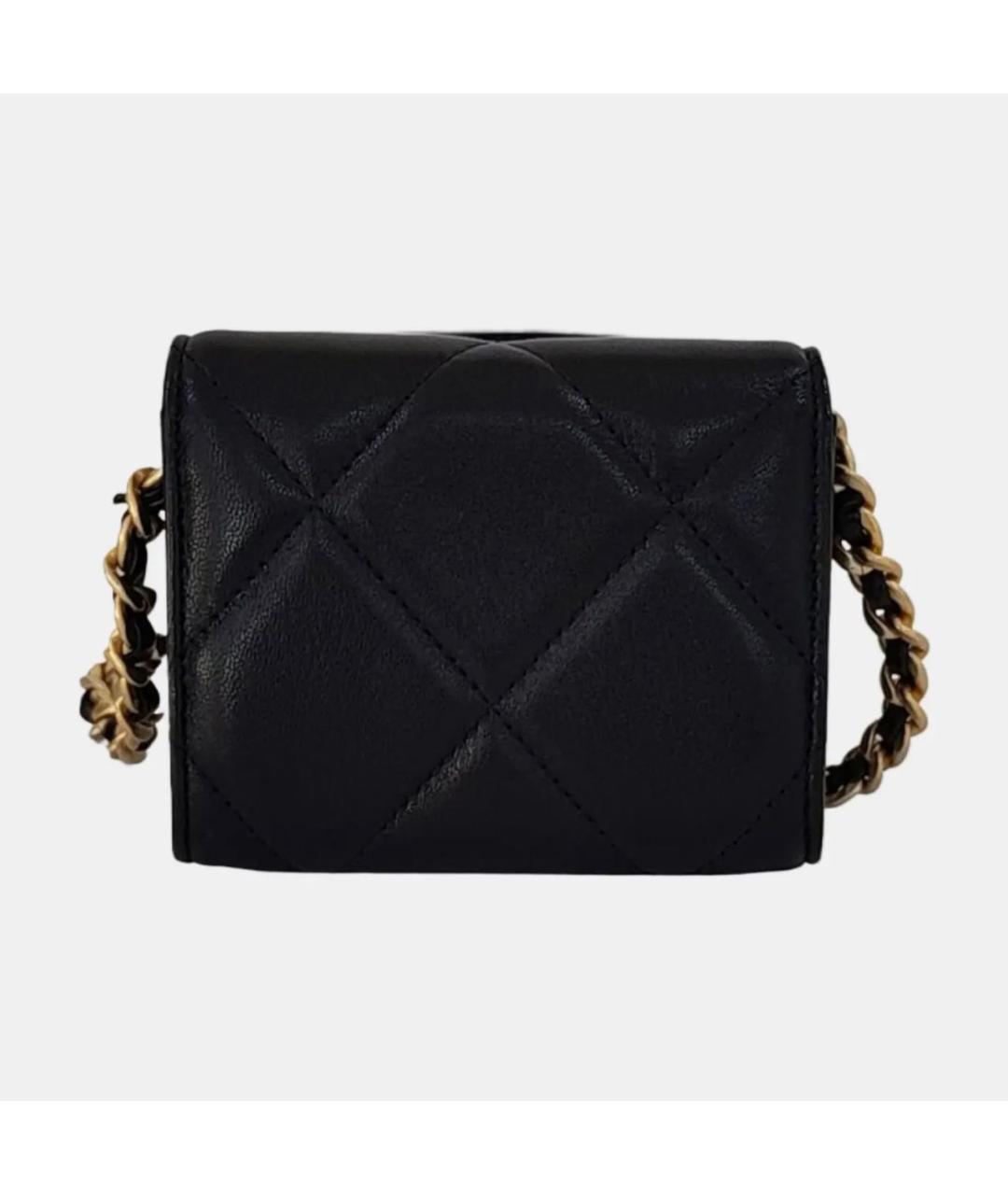 CHANEL Черная кожаная сумка через плечо, фото 4