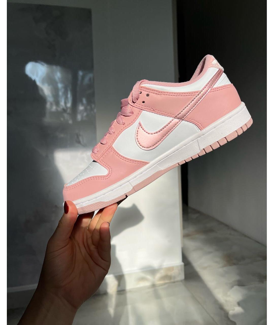 NIKE Розовые кожаные кроссовки, фото 3