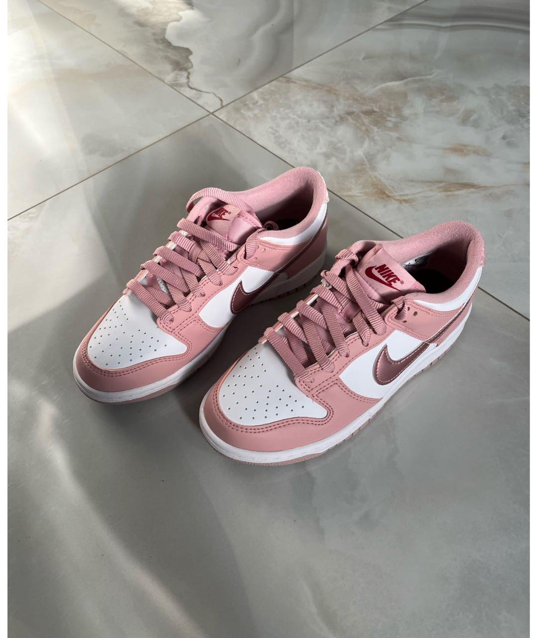 NIKE Розовые кожаные кроссовки, фото 6