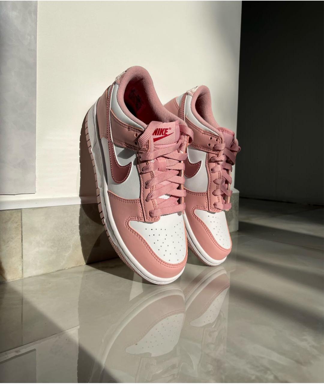 NIKE Розовые кожаные кроссовки, фото 2