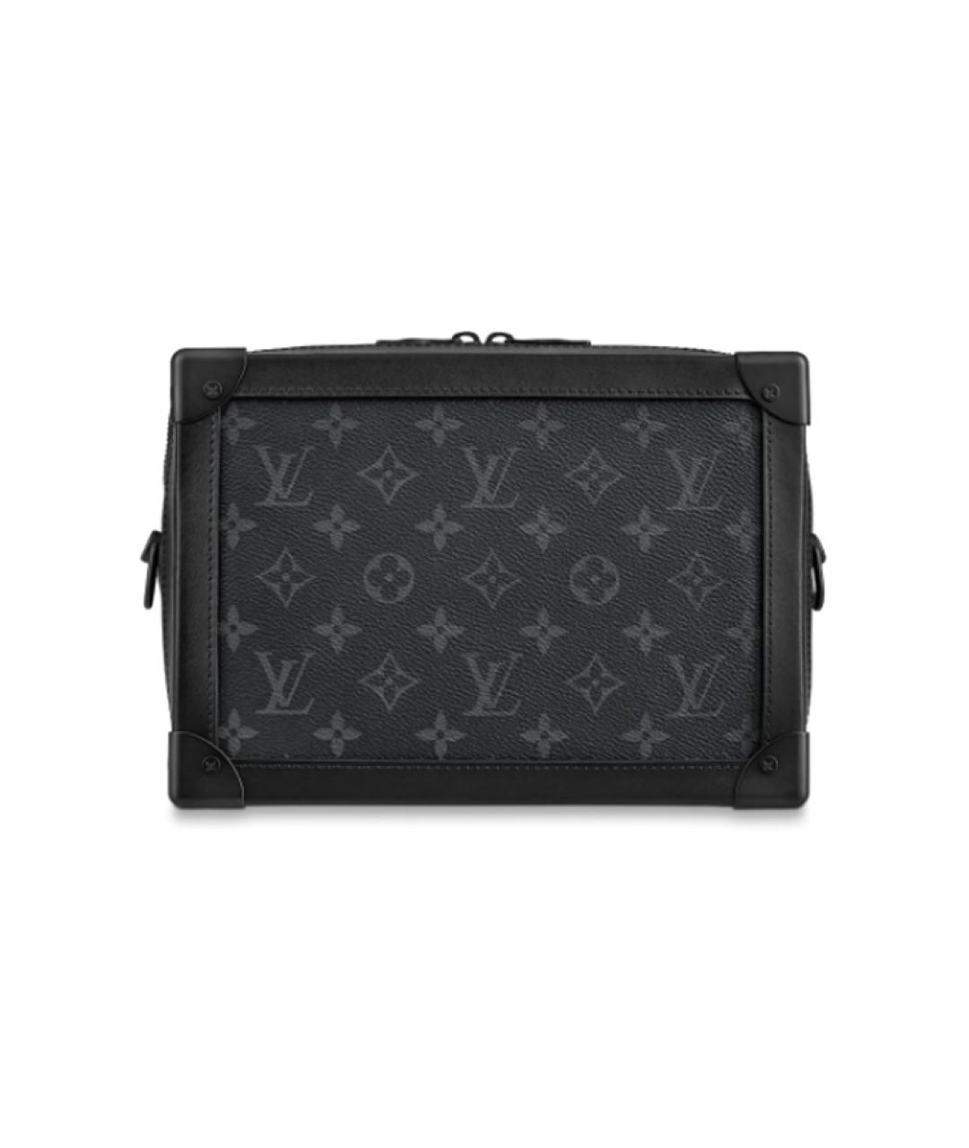 LOUIS VUITTON Черная сумка на плечо из канвы, фото 1