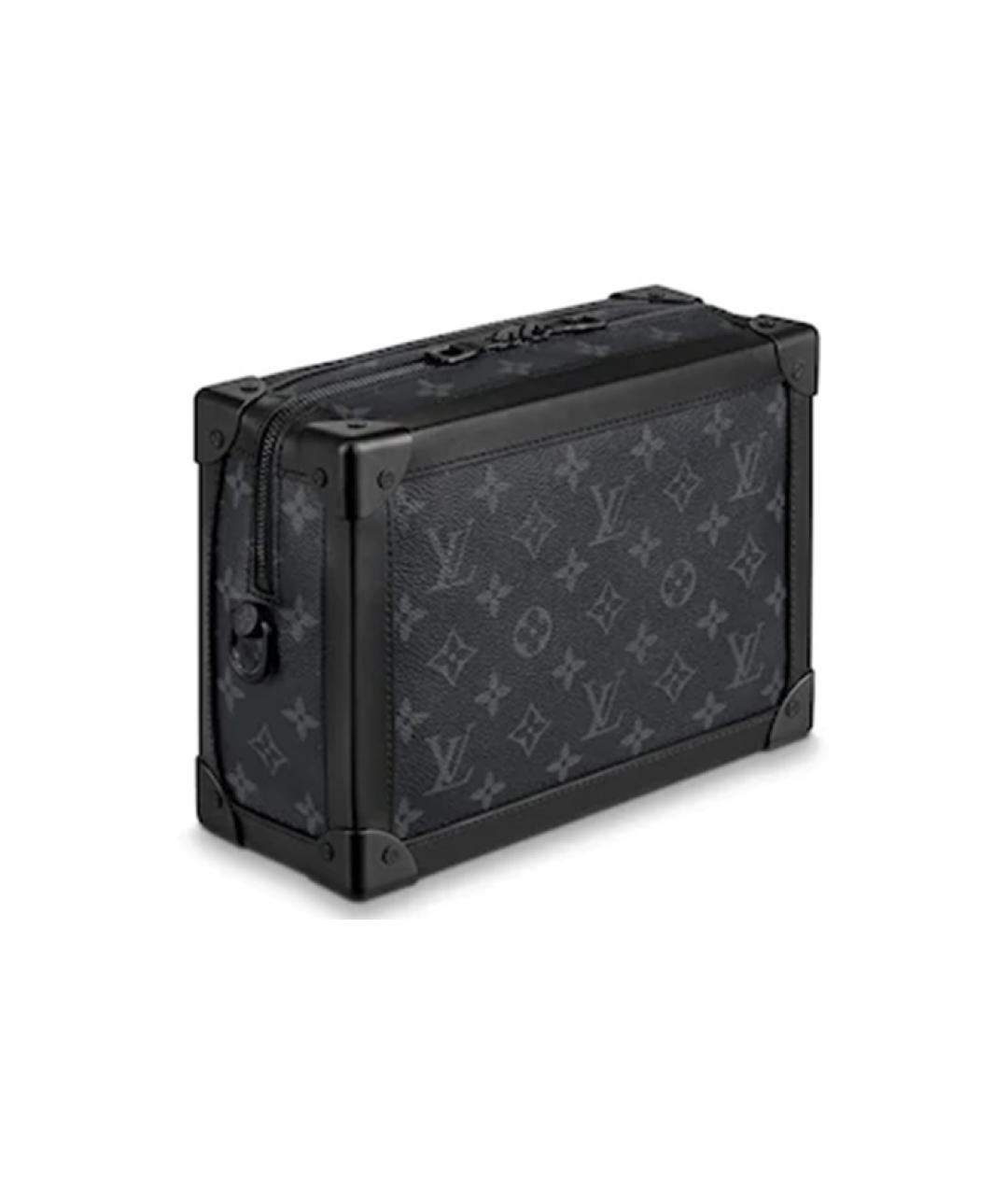 LOUIS VUITTON Черная сумка на плечо из канвы, фото 2