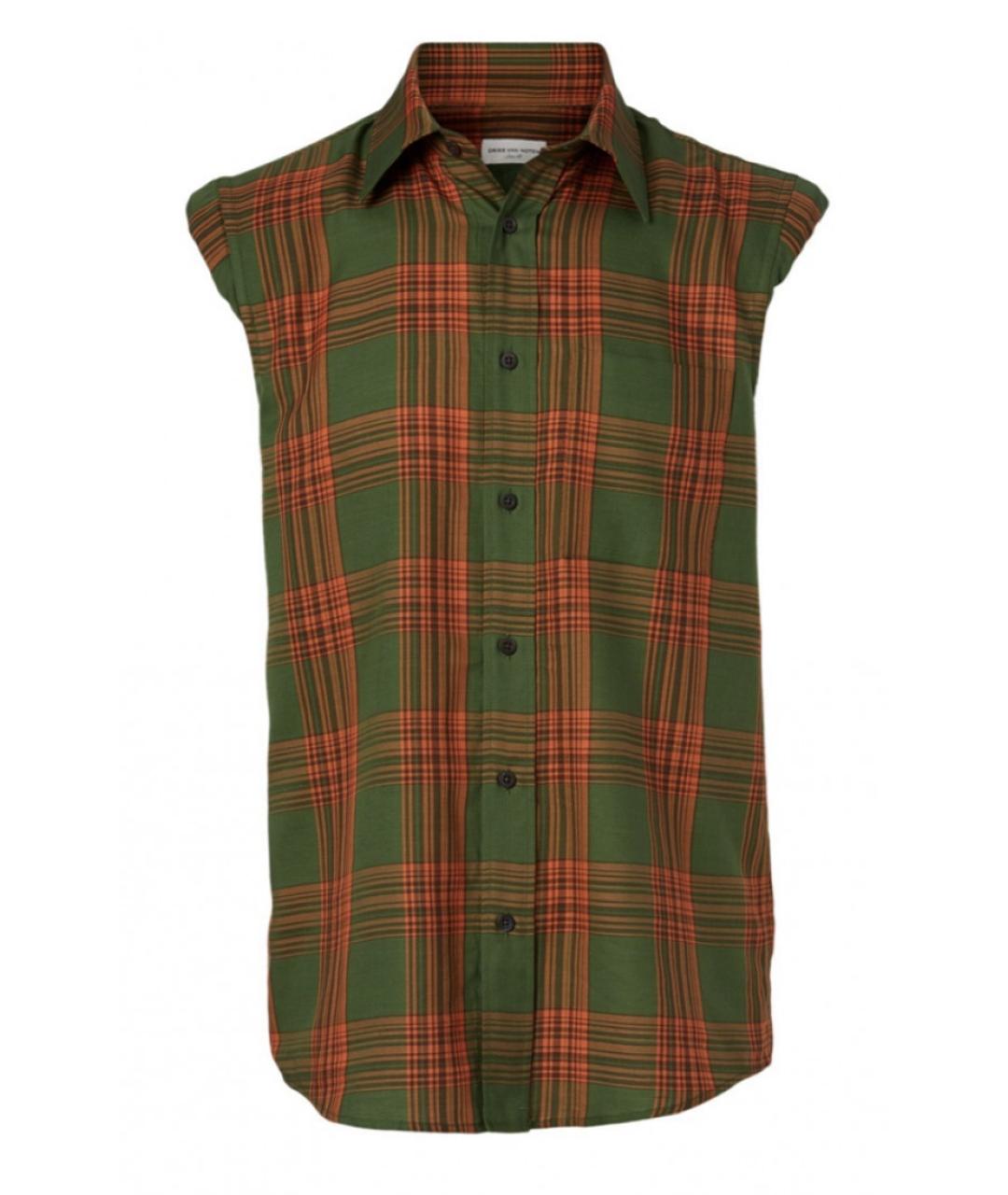 DRIES VAN NOTEN Зеленая хлопковая кэжуал рубашка, фото 1