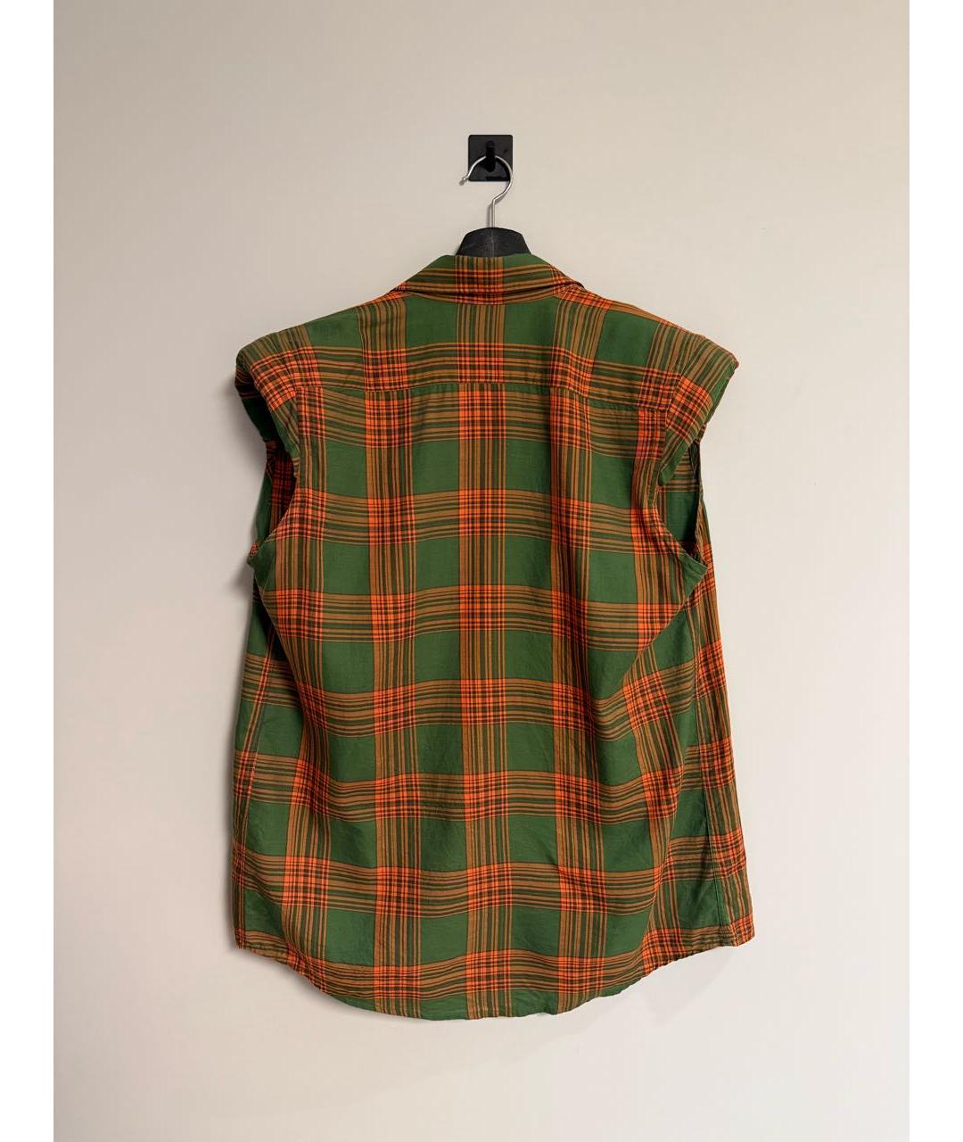 DRIES VAN NOTEN Зеленая хлопковая кэжуал рубашка, фото 4