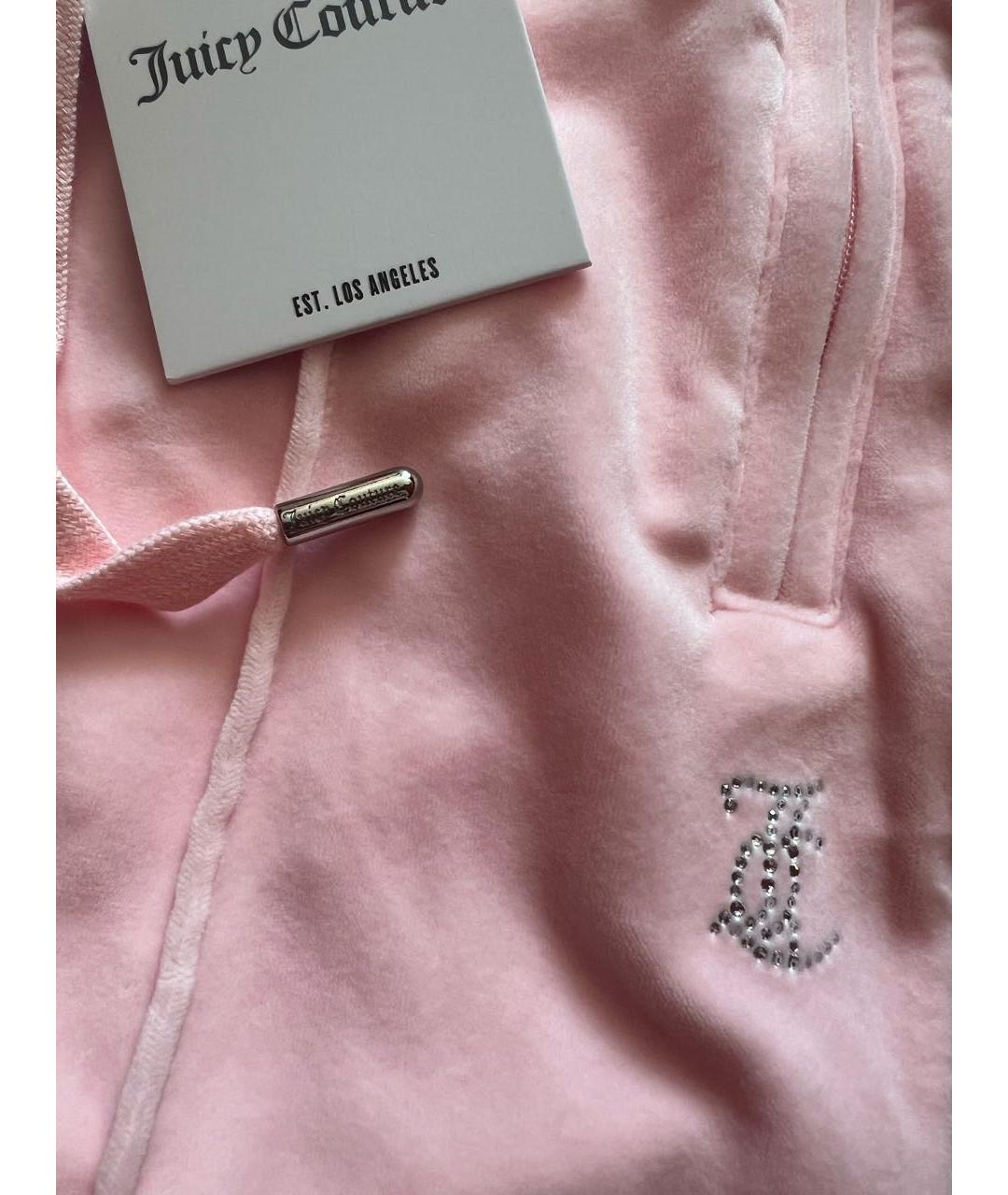 JUICY COUTURE Коралловый велюровый костюм с брюками, фото 4