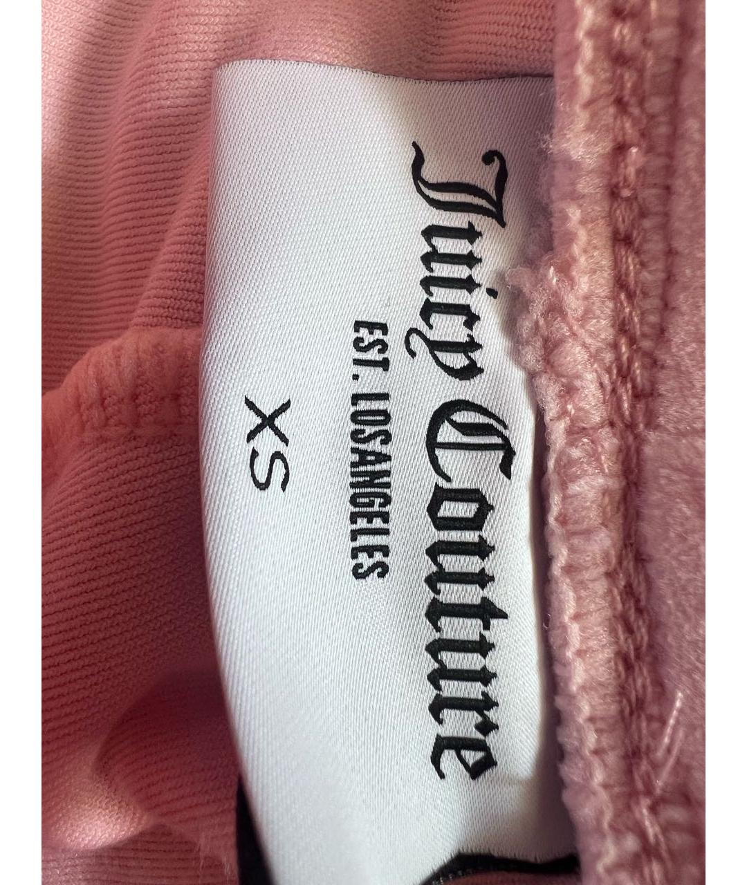 JUICY COUTURE Коралловый велюровый костюм с брюками, фото 3