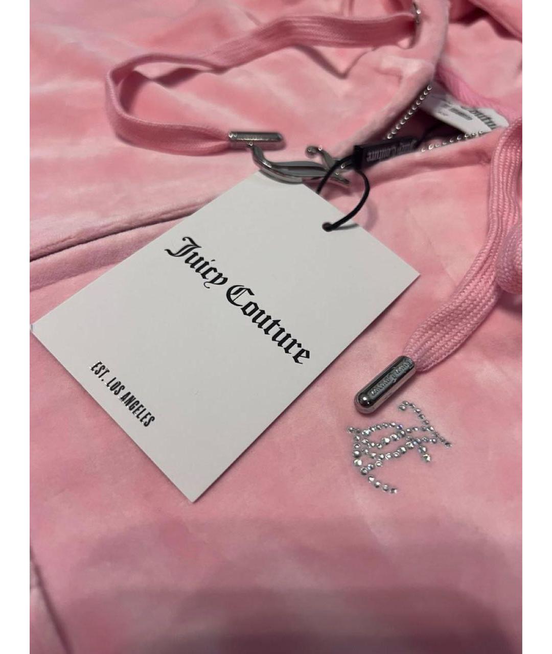 JUICY COUTURE Коралловый велюровый костюм с брюками, фото 2