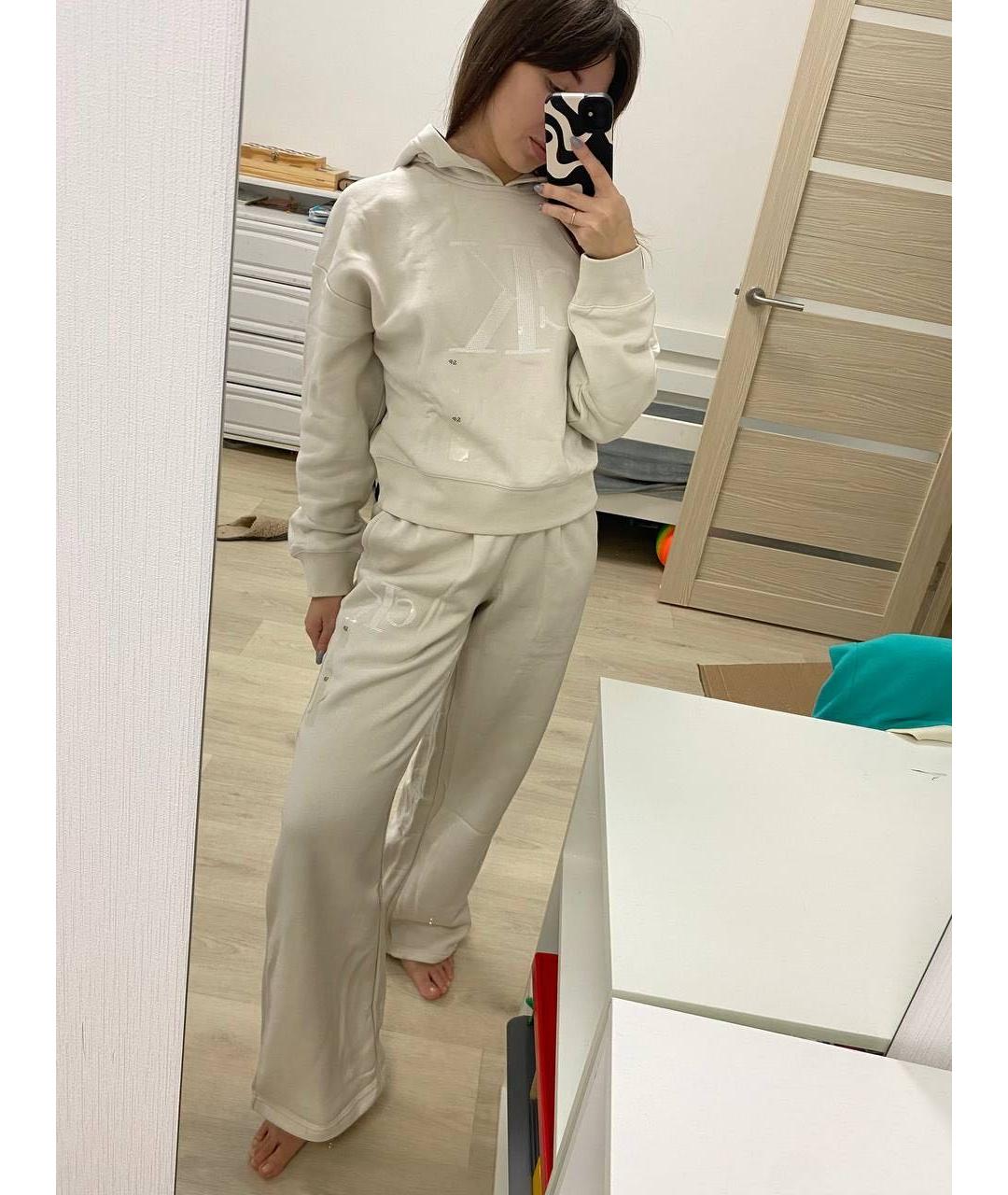 CALVIN KLEIN Бежевый хлопковый спортивные костюмы, фото 7