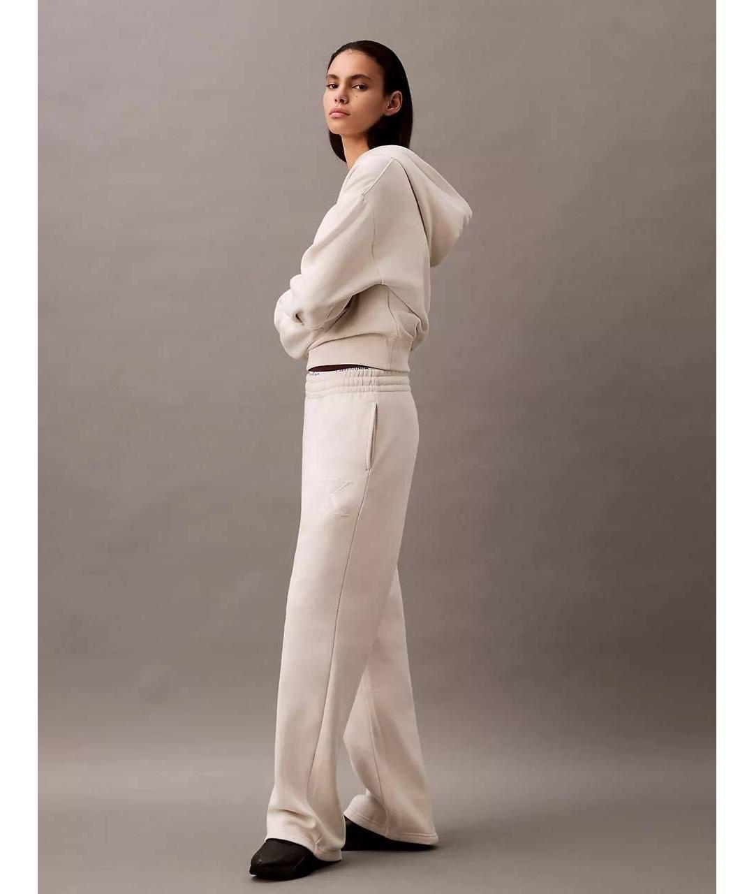 CALVIN KLEIN Бежевый хлопковый спортивные костюмы, фото 5