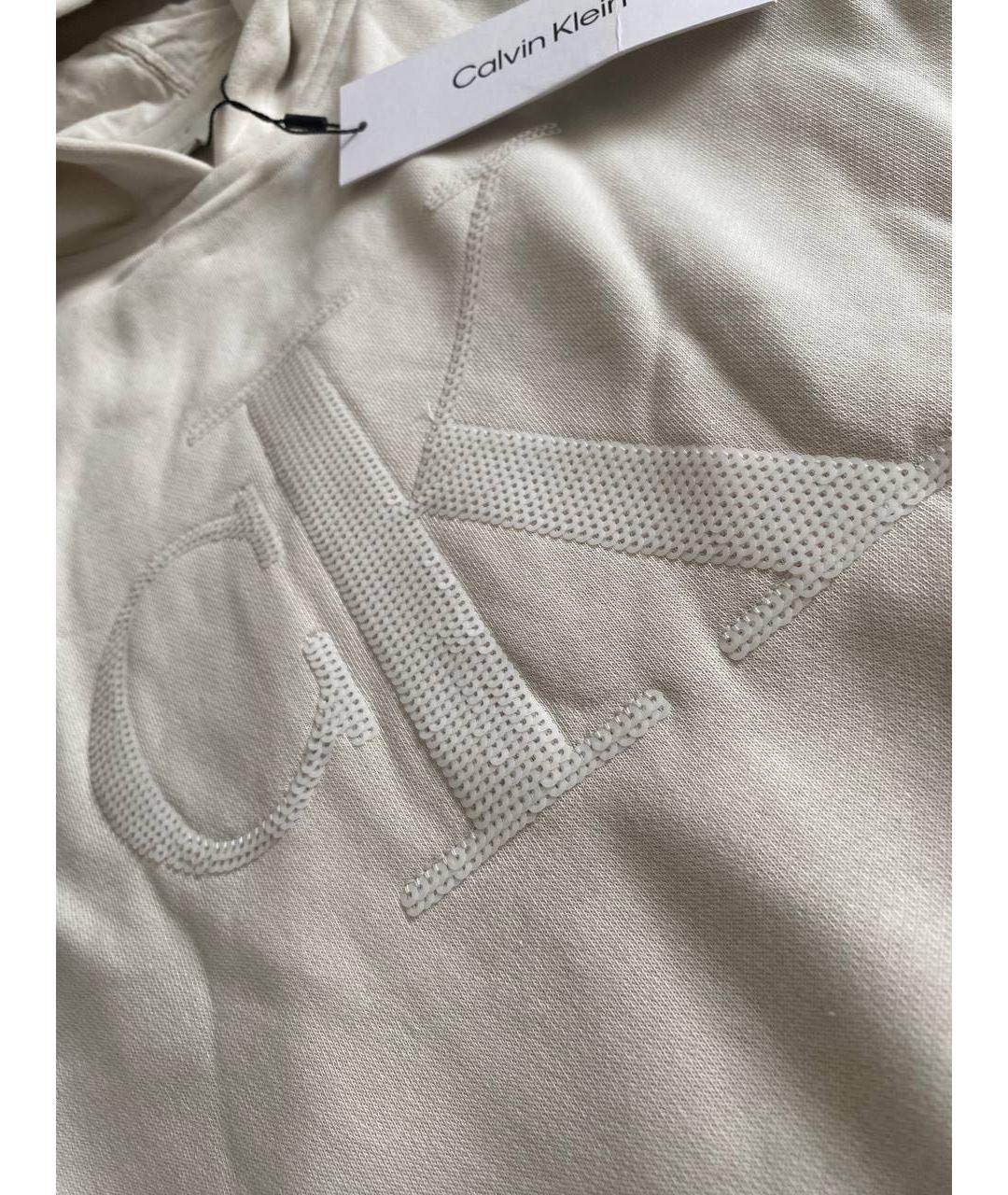 CALVIN KLEIN Бежевый хлопковый спортивные костюмы, фото 3
