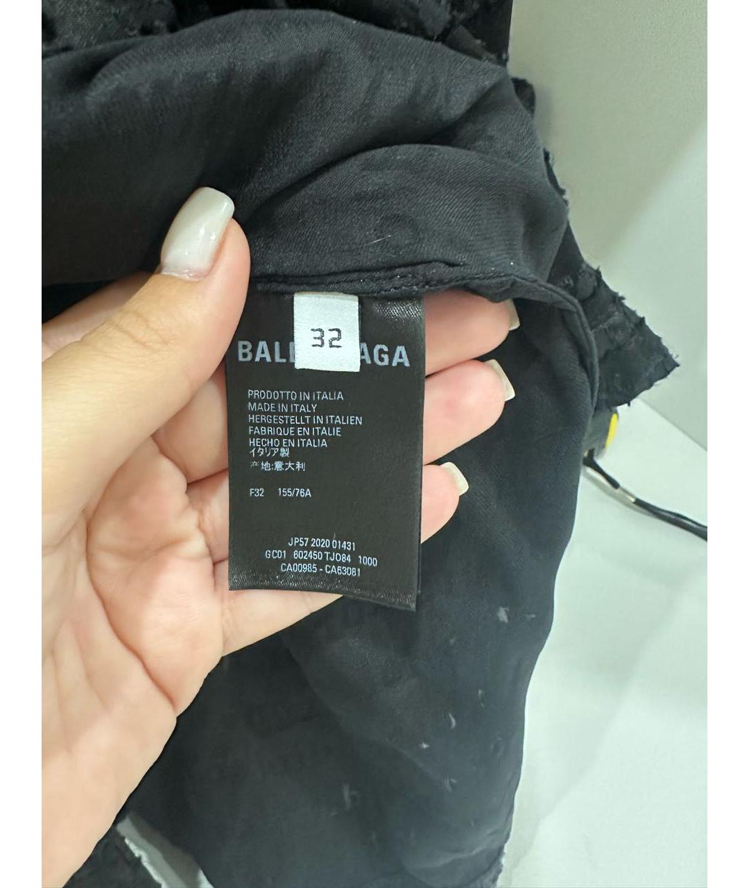 BALENCIAGA Черная рубашка, фото 6