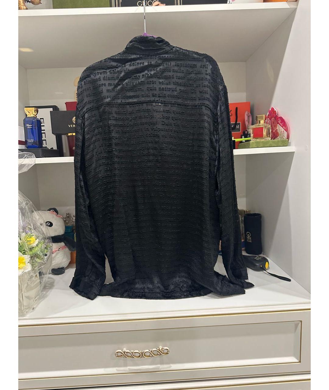 BALENCIAGA Черная рубашка, фото 2