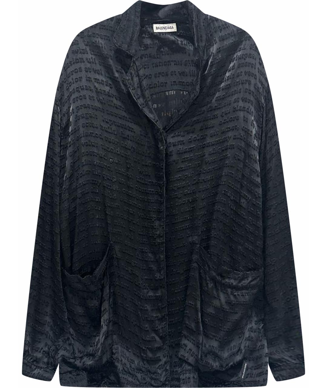 BALENCIAGA Черная рубашка, фото 1