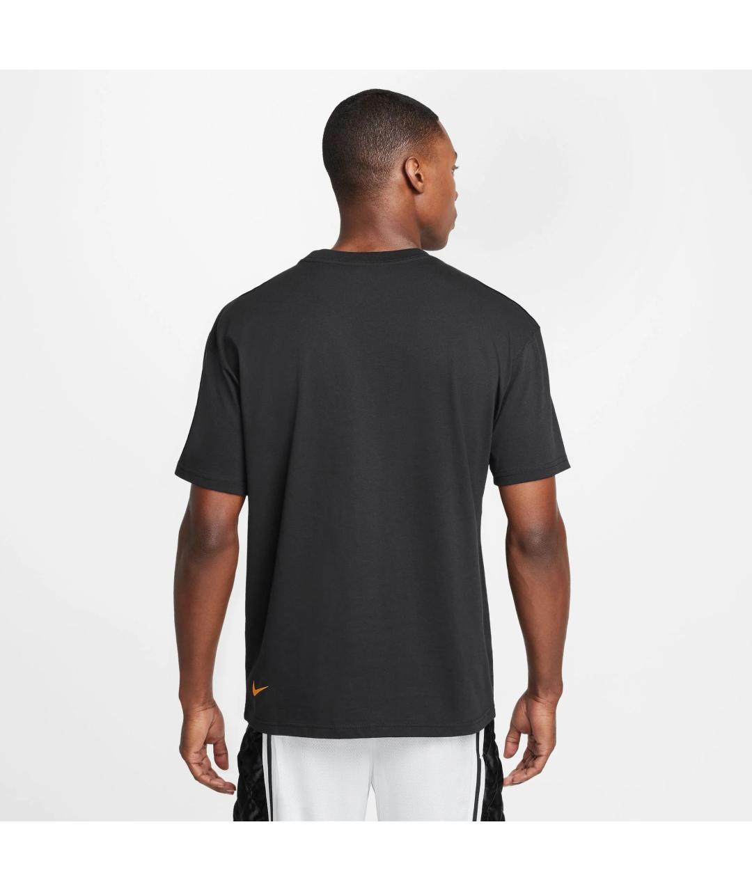 NIKE Черная хлопковая футболка, фото 3