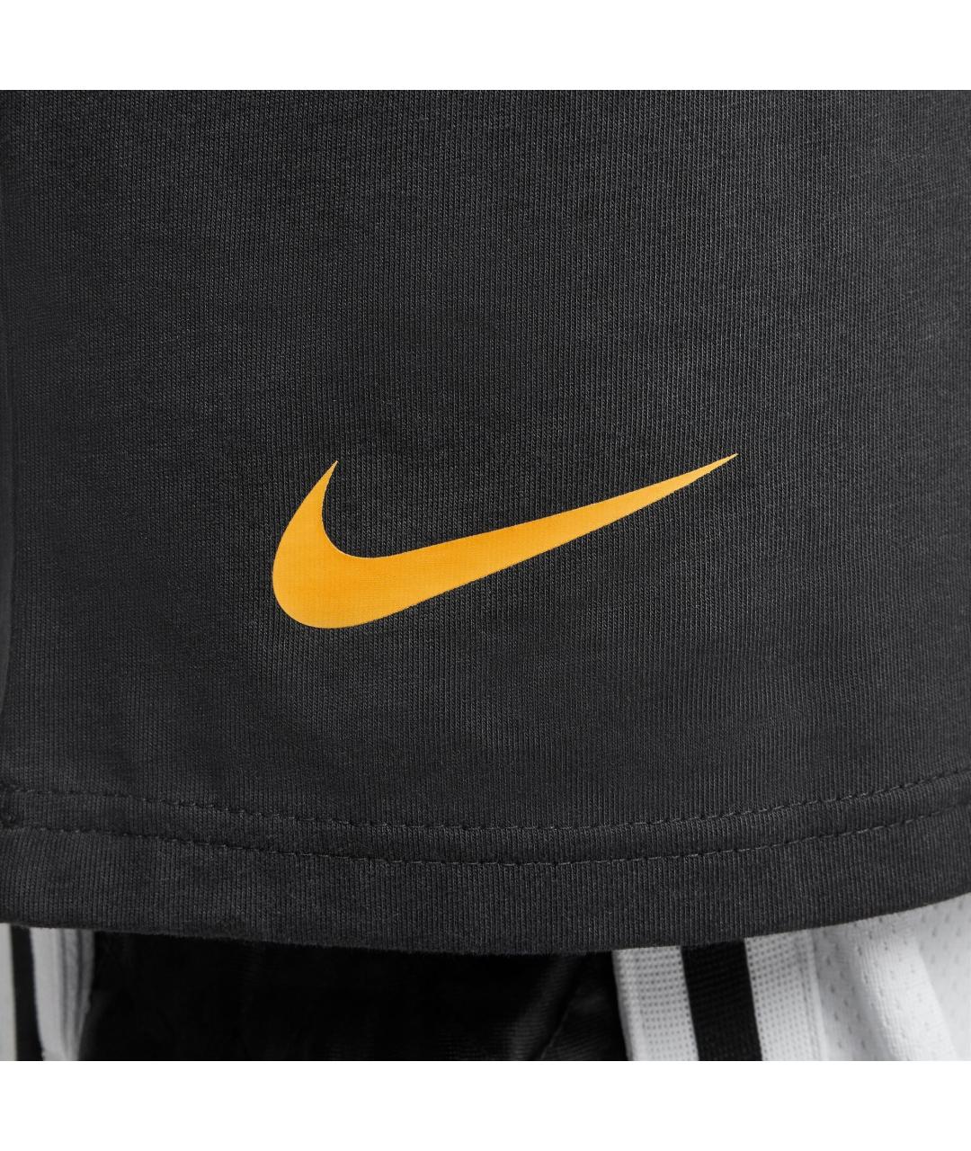 NIKE Черная хлопковая футболка, фото 5