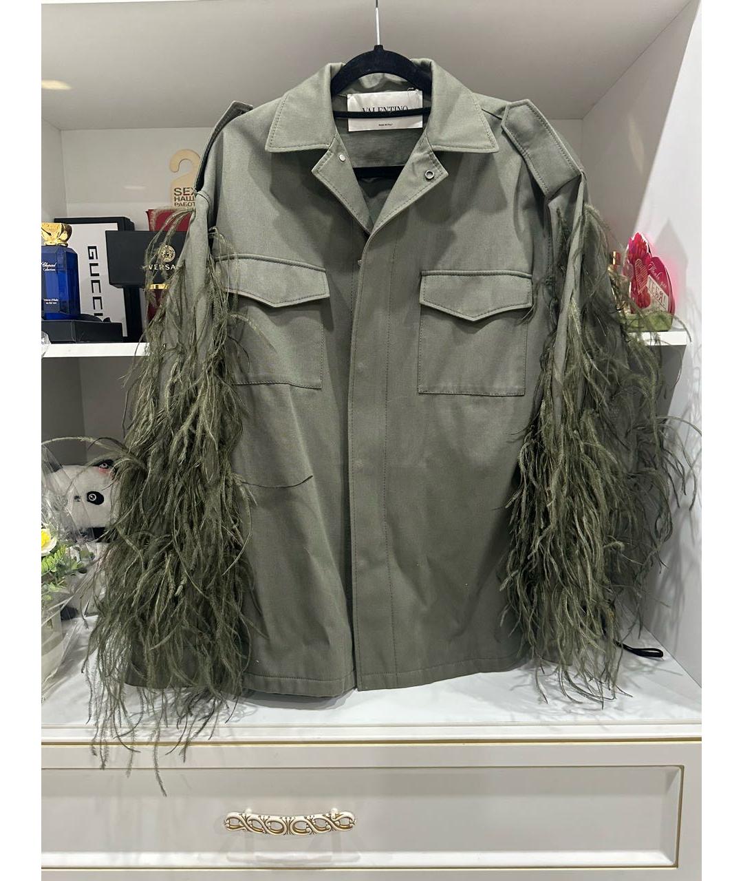 VALENTINO Хаки куртка, фото 2
