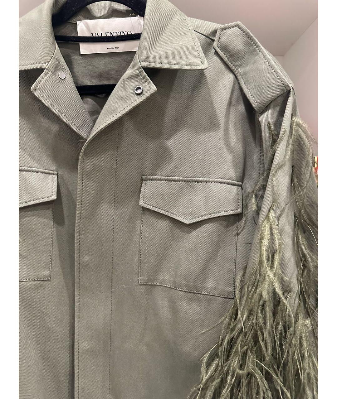 VALENTINO Хаки куртка, фото 5