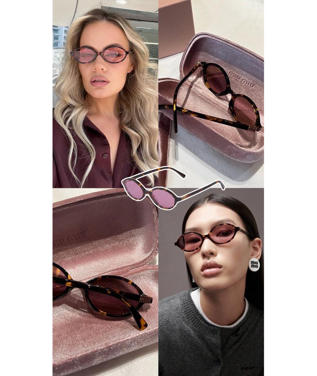MIU MIU Мульти пластиковые солнцезащитные очки, фото 7