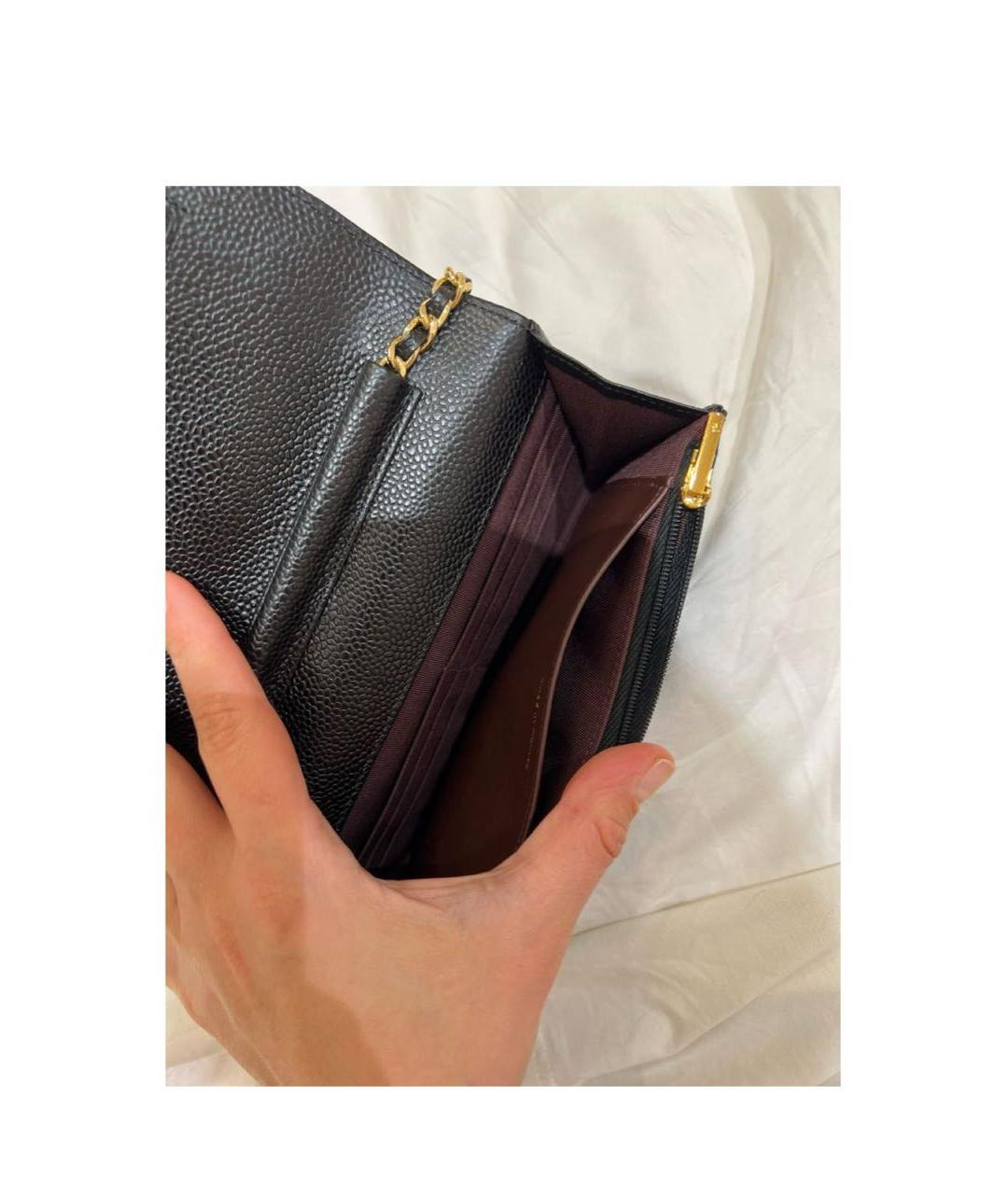 CHANEL Черная кожаная сумка через плечо, фото 3