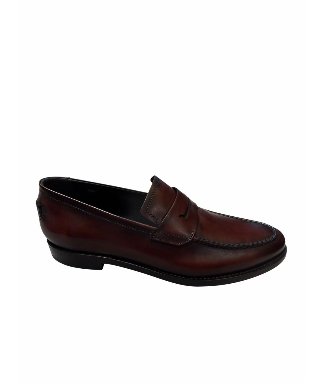 BERLUTI Бордовые туфли из лакированной кожи, фото 1