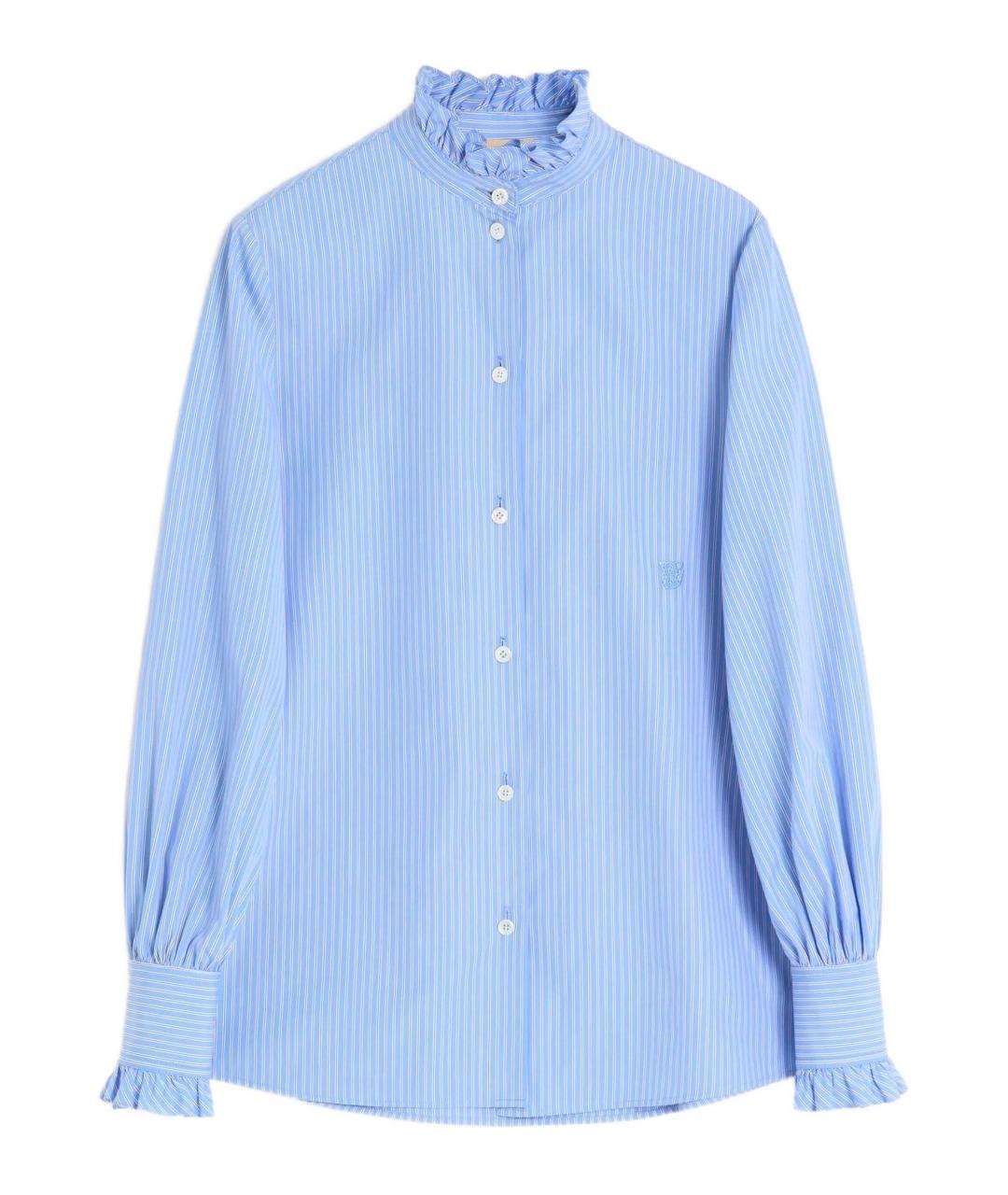 VALENTINO Голубая хлопковая рубашка, фото 1